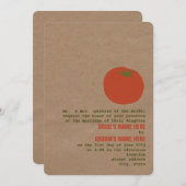 Le thème du marché des fermiers Mariage Invitation (Devant / Derrière)