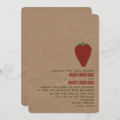 Le thème du marché des fermiers Mariage Invitation (Devant / Derrière)