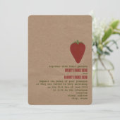 Le thème du marché des fermiers Mariage Invitation (Debout devant)