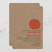 Le thème du marché des fermiers Mariage Invitation (Devant / Derrière)