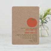 Le thème du marché des fermiers Mariage Invitation (Debout devant)