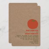 Le thème du marché des fermiers Mariage Invitation (Devant / Derrière)