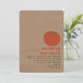 Le thème du marché des fermiers Mariage Invitation (Debout devant)