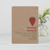 Le thème du marché des fermiers Mariage Invitation (Debout devant)