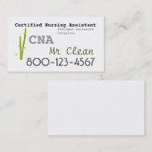 Le thème en bambou PEUT modèle de carte de visite (Devant / Derrière)