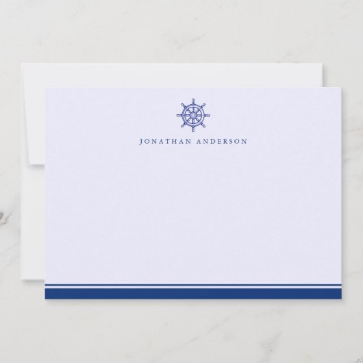 Le Thème Nautique De La Marine La Carte Helm Note (Devant)