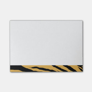 Le tigre barre des notes de post-it