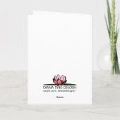 Le tigre chante le joyeux anniversaire - carte de (Dos)