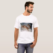 Le tigre chasse le T-shirt de cerfs communs (Devant entier)