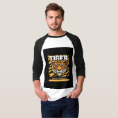 Le tigre design pour T-shirt aventure (Devant entier)
