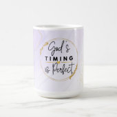 Le Timing de Dieu est une Mug en céramique parfait (Centre)