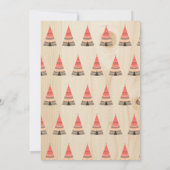 Le Tipi rustique campent invitation de fête (Dos)