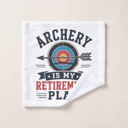Le Tir à l'Arc Est Mon Plan De Retraite Archer (Gant de toilette)