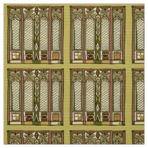 Le tissu avec des "arts et des métiers" a stylis