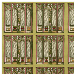 Le tissu avec des "arts et des métiers" a stylisé