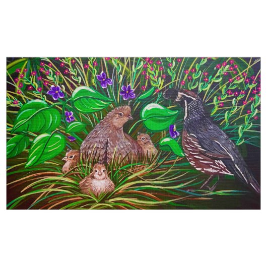 Le tissu de caille pour bébés (Fat Quarter)