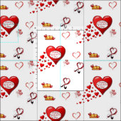 Le tissu de la Saint Valentin (Carreau)
