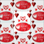 Le tissu de la Saint Valentin (Carreau)