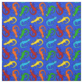 Le tissu de l'enfant coloré de lézard (Échantillon)