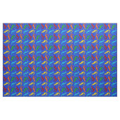 Le tissu de l'enfant coloré de lézard (Fat Quarter)