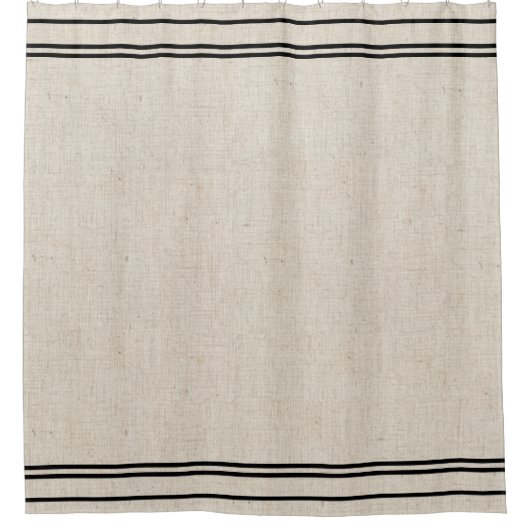 Le tissu de toile de Faux barre le rideau en (Devant)