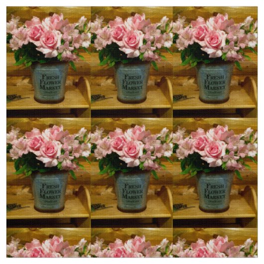 Le tissu du marché aux fleurs (Échantillon)