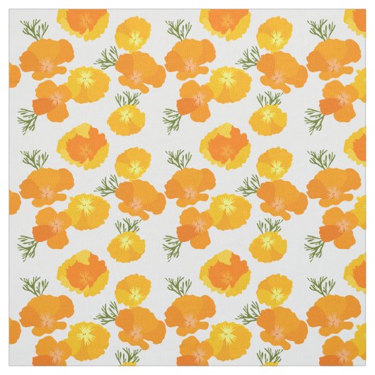 Le tissu Motif des pavots. (Échantillon)