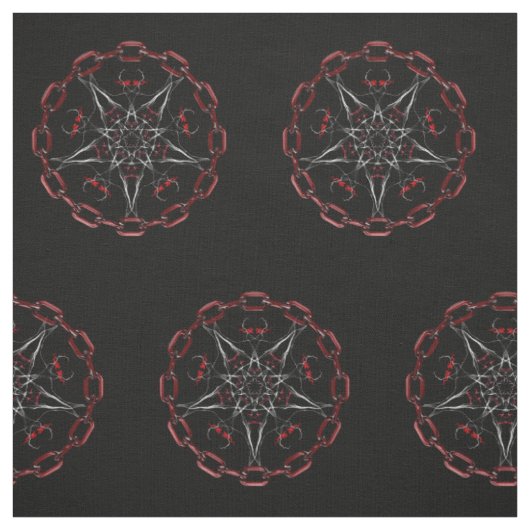 Le tissu Star Pentacle Pagan de Lucifer (Échantillon)