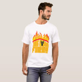 Le toit est sur le T-shirt du feu (Devant entier)