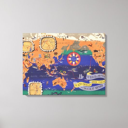 Le Tour du Monde Canvas Afdruk (Voorkant)