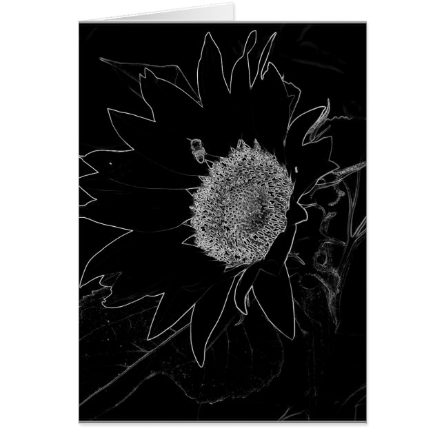 Le tournesol et l'abeille (Devant)