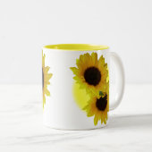 Le tournesol met en forme de tasse les tasses (Devant droit)