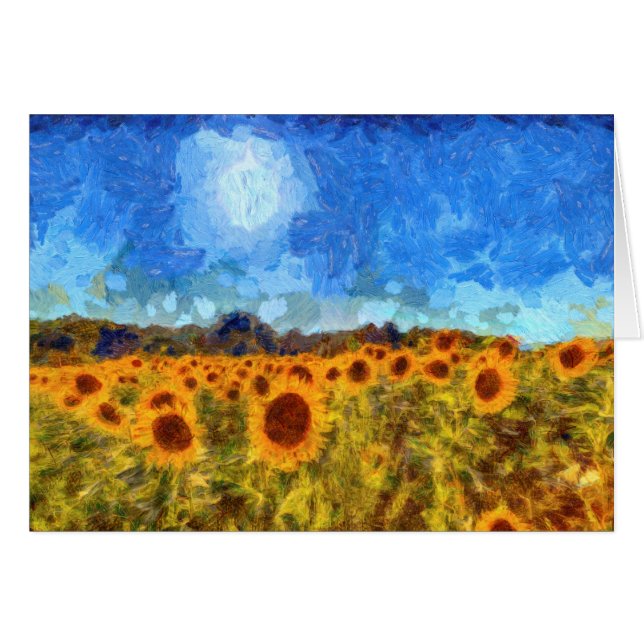 Le tournesol met en place Van Gogh (Devant horizontal)