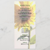 Le tournesol qui profite du programme de mariage d (Dos)