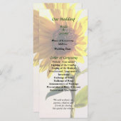 Le tournesol qui profite du programme de mariage d (Devant / Derrière)