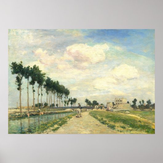 Le Towpath - Johan Jongkind Poster d'art (Devant)