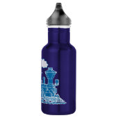 Le train bleu, les enfants, la bouteille de boisso (Droite)