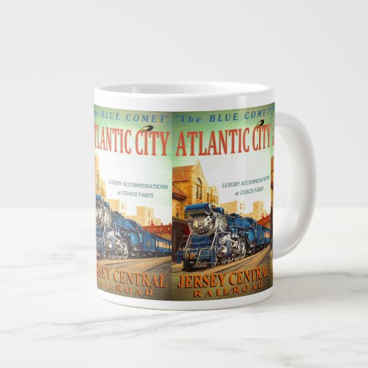 Le train de la comète bleue Jumbo Mugs (Devant droit)