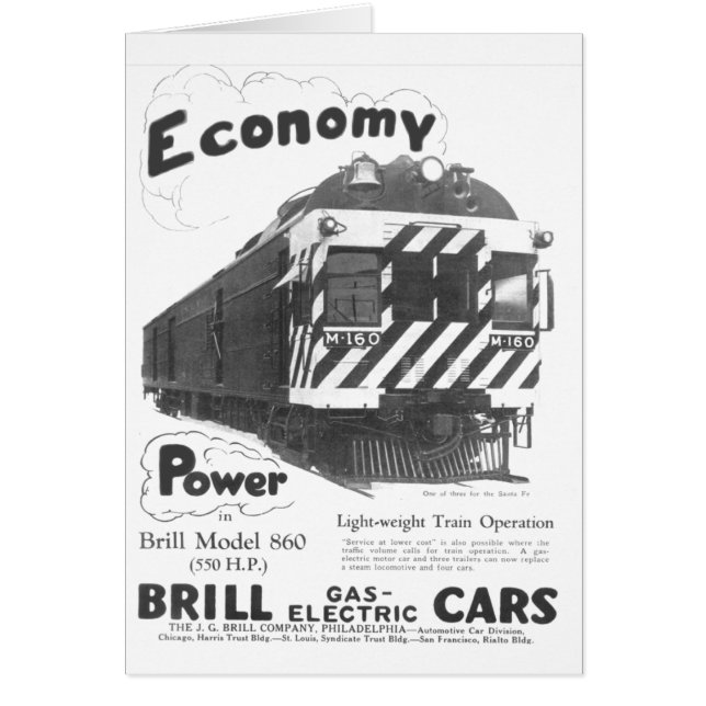Le train de voyageurs léger de Brill 1932 (Devant)