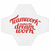 Le travail d'équipe fait le travail de rêve texte  (Plat)