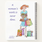 Le travail d'une femme n'est jamais fait carnet (Dos)