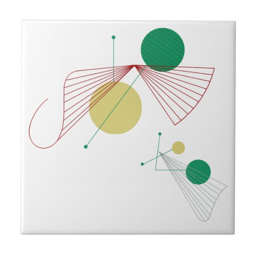 Le trépied 4,25" de carreau de céramique de (Devant)