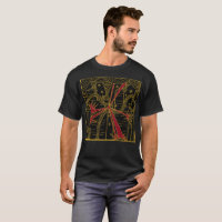 Le trépied attaque le T-shirt d'art déco