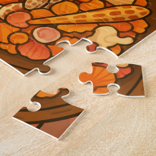 Le trésor est sur la table puzzle (Côté)