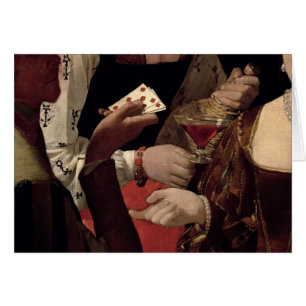 Le tricheur avec l'as des diamants, détail de