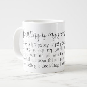LE tricot EST MA SECONDE LANGUE Big White Mug