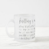 LE tricot EST MA SECONDE LANGUE, Frosted Glass Mug (Gauche)