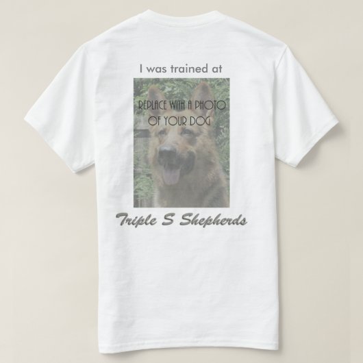 Le triple personnalisable S Shepherds le T-shirt (Design dos)