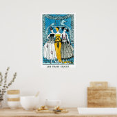 Le trois graces van George Barbier Poster (Keuken)