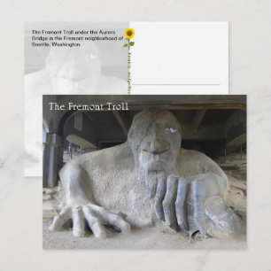 Le Troll de Fremont, Seattle, WA - carte postale